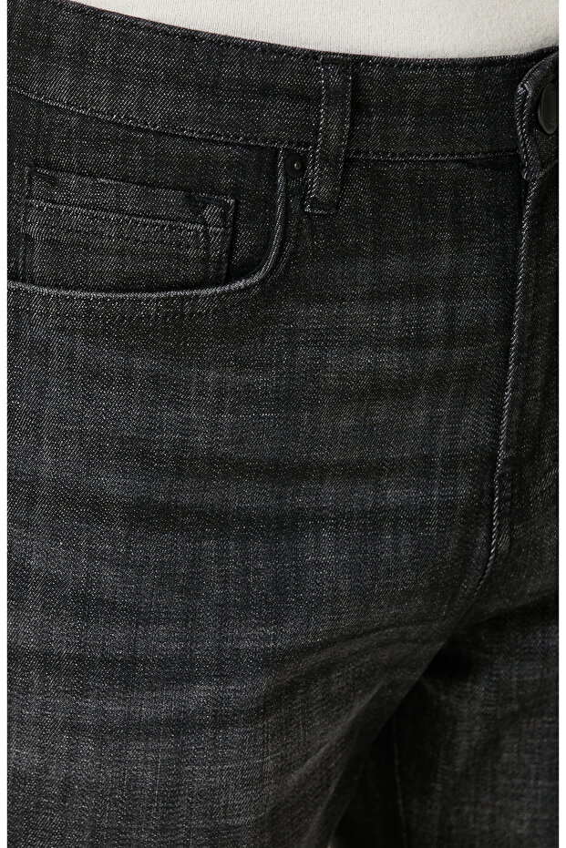 Antrasit Denim Pantolon - 4