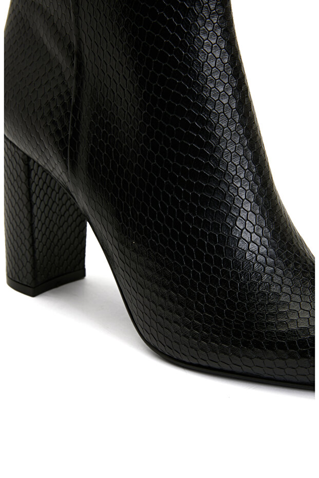 Siyah Kadın Deri Bot - 6