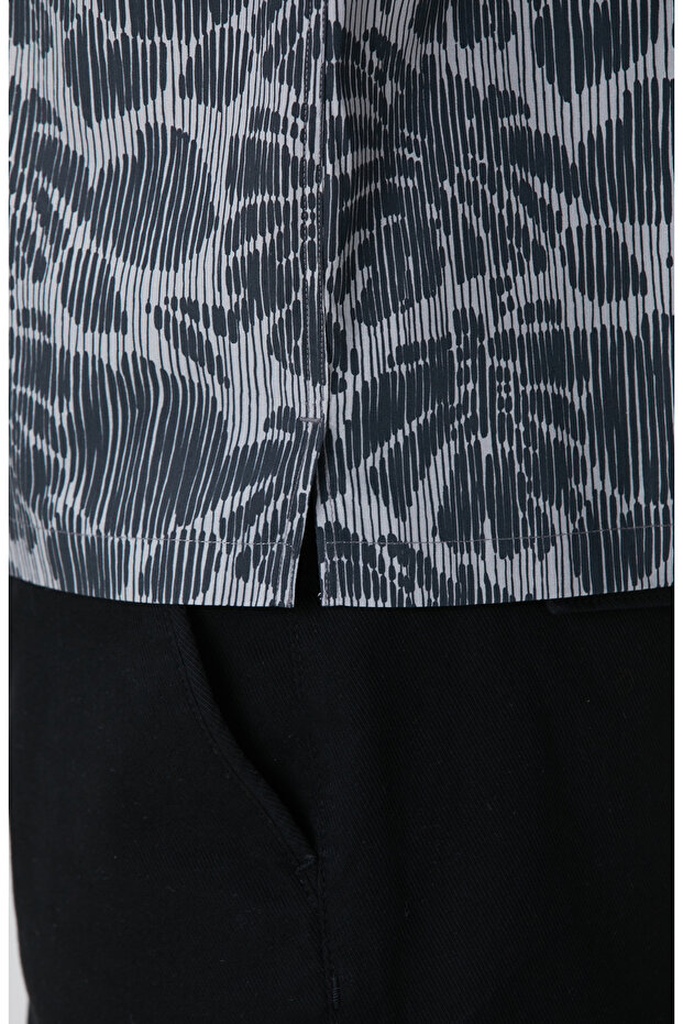 Siyah Gri  Gömlek - 7