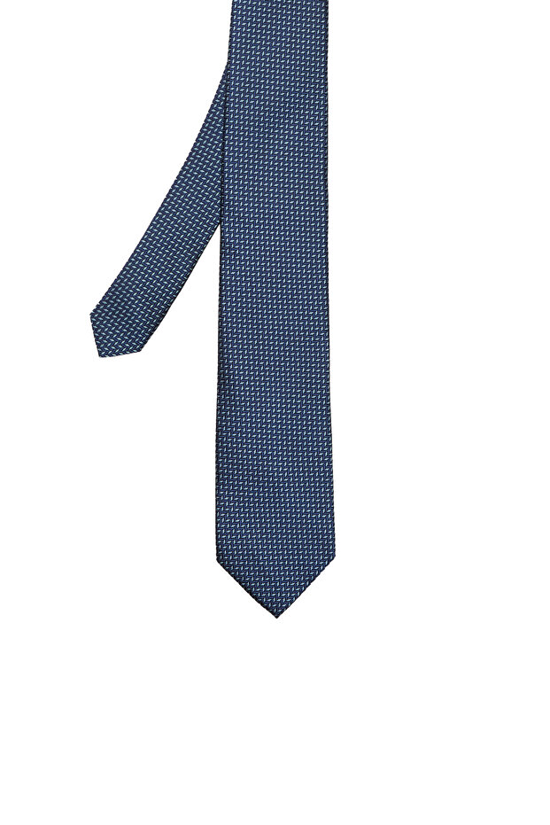 Lacivert İpek Kravat - 1
