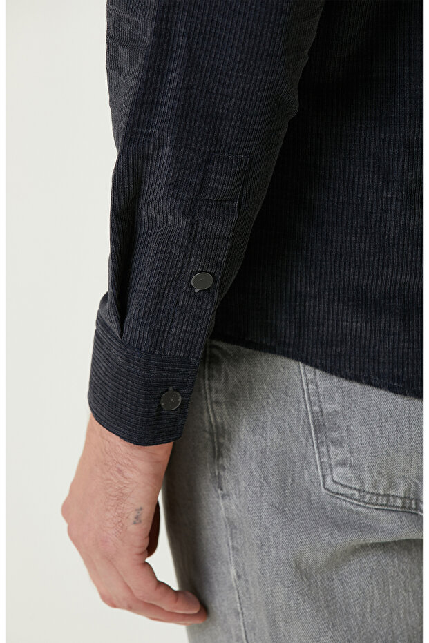 Antrasit Kadife Ceket - 7