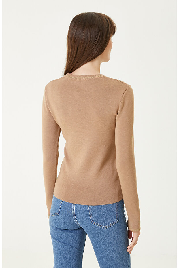 Camel Yün Triko Kazak - 6