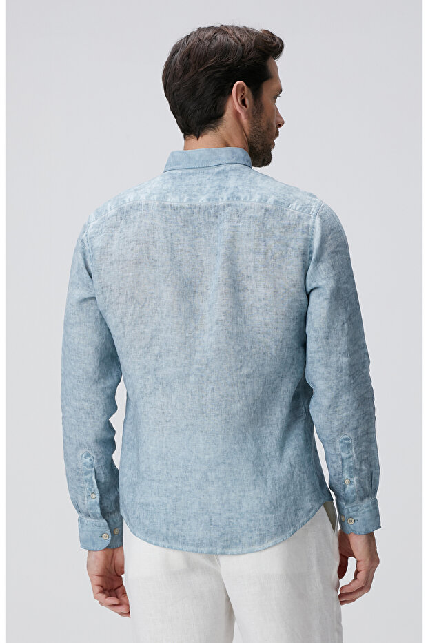 Mint Keten Gömlek - 6