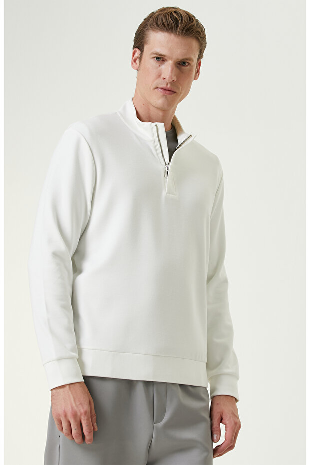 Kırık Beyaz Sweatshirt - 2