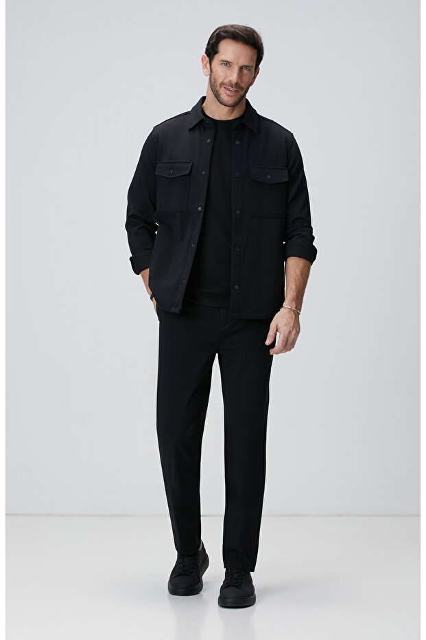 Siyah Chino Pantolon - 1