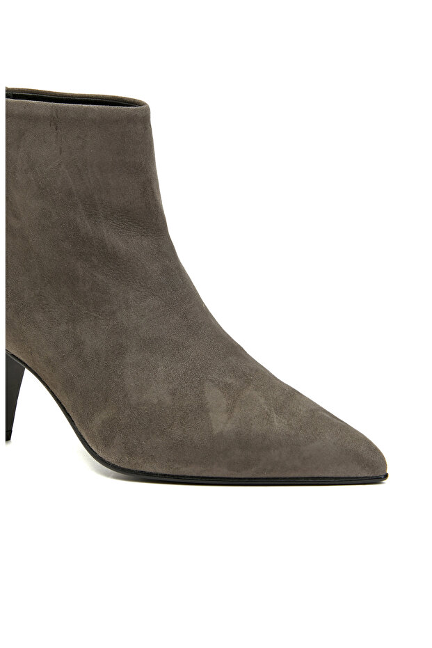 Füme Kadın Deri Bot - 6