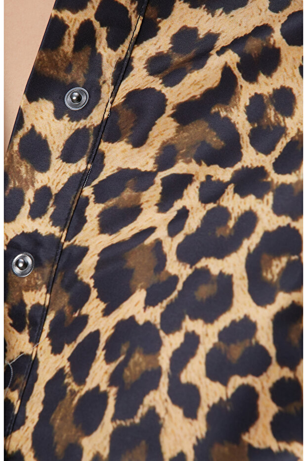 Bej Desenli Gömlek - 6