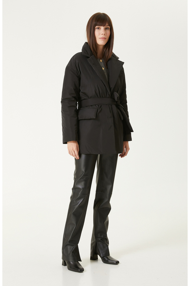 Siyah Puffer Kaban - 3
