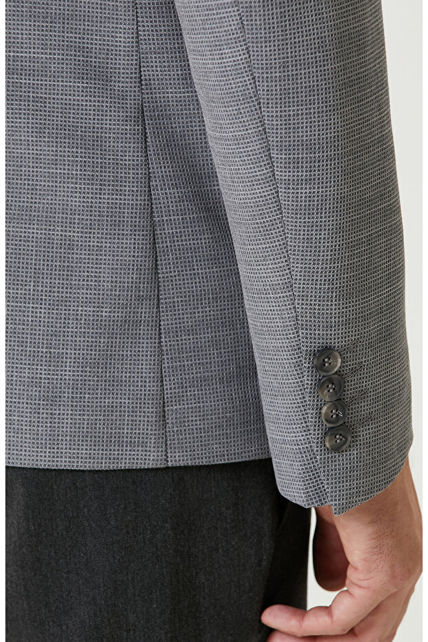 Gri Melanj Ceket - 7