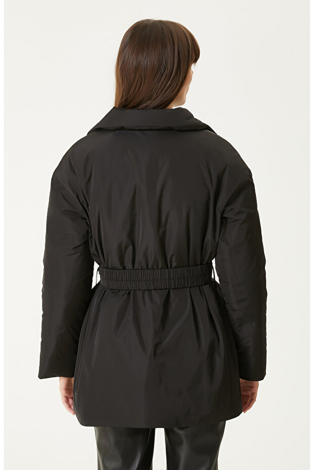 Siyah Puffer Kaban - 6