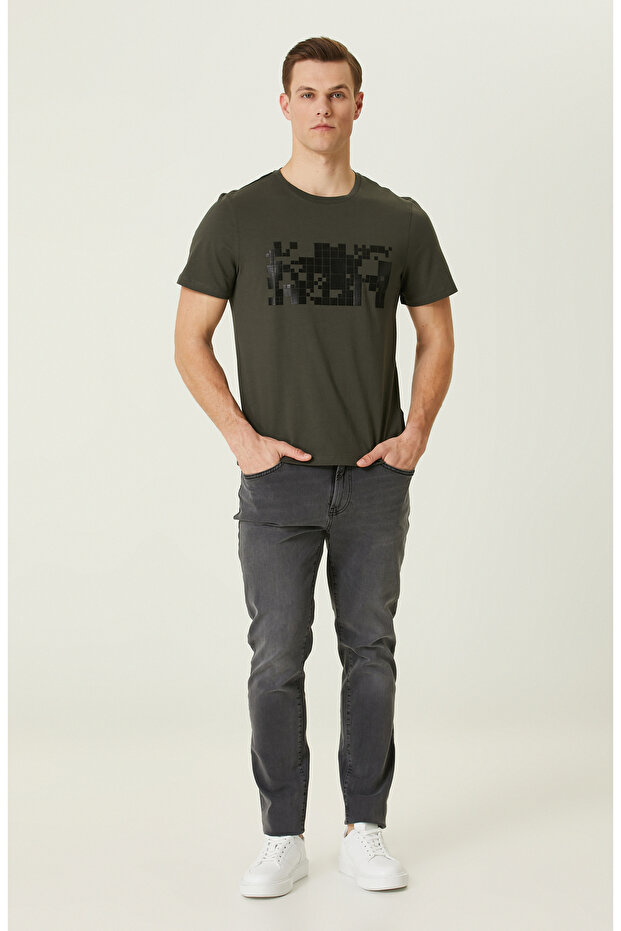 Haki Baskılı T-Shirt - 3