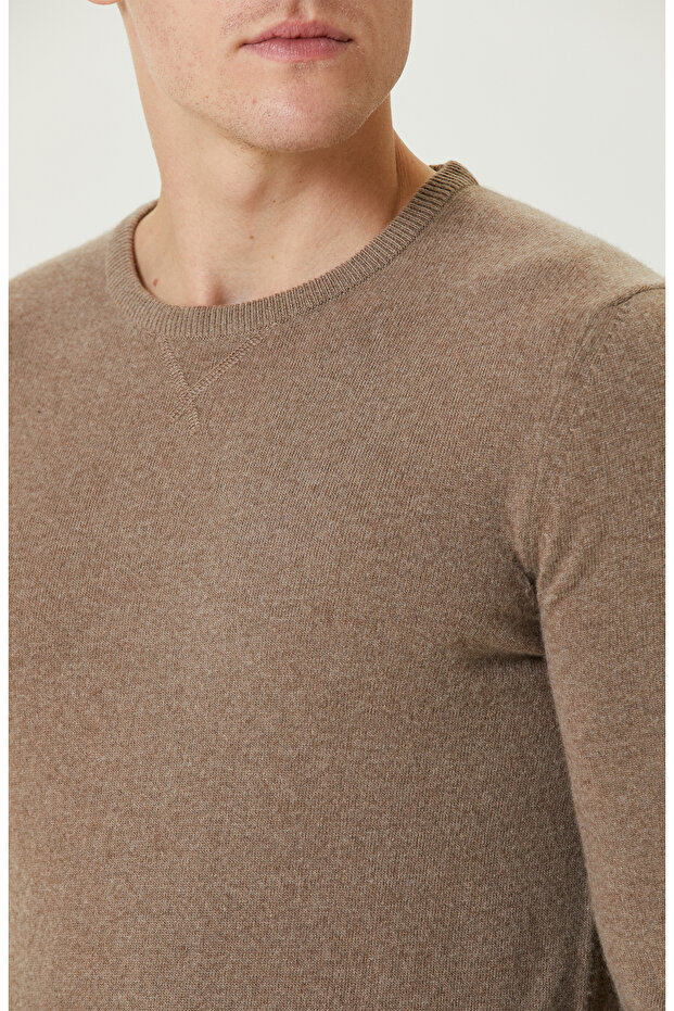 Limited Vizon Kaşmir Karışımlı Basic Kazak - 6