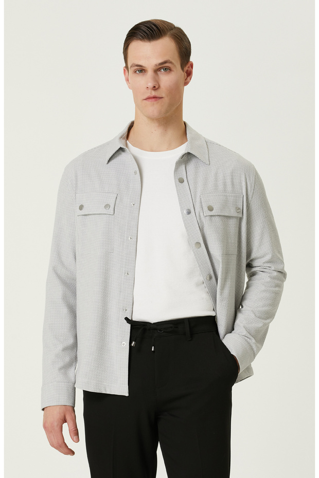 Gri Dış Gömlek - 1