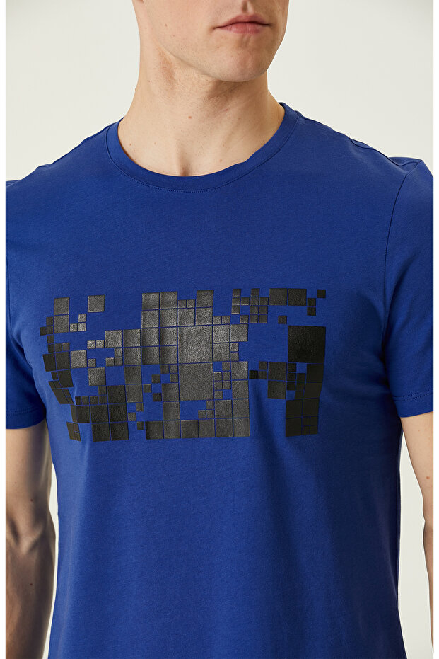 Saks Baskılı T-Shirt - 6