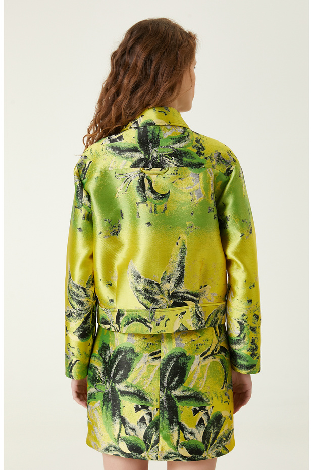 Yeşil Desenli Ceket - 6