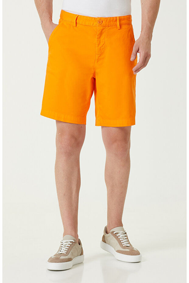 Turuncu Chino Şort - 2