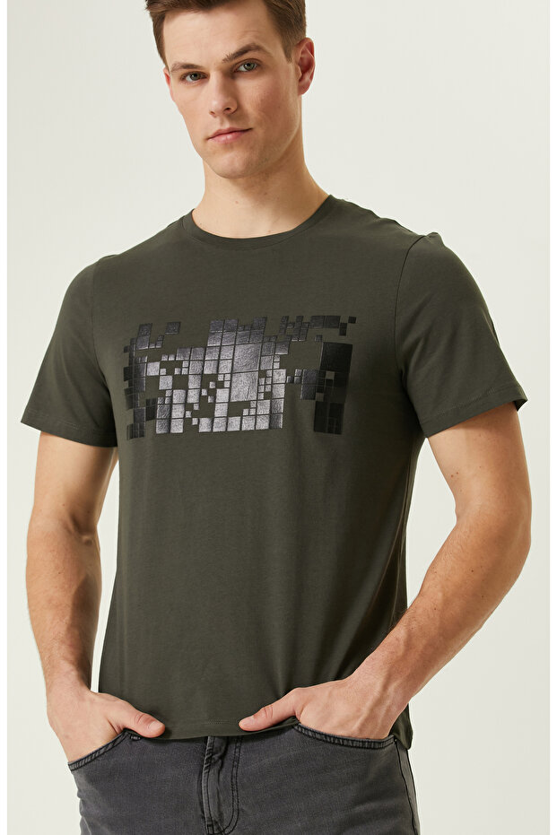 Haki Baskılı T-Shirt - 2