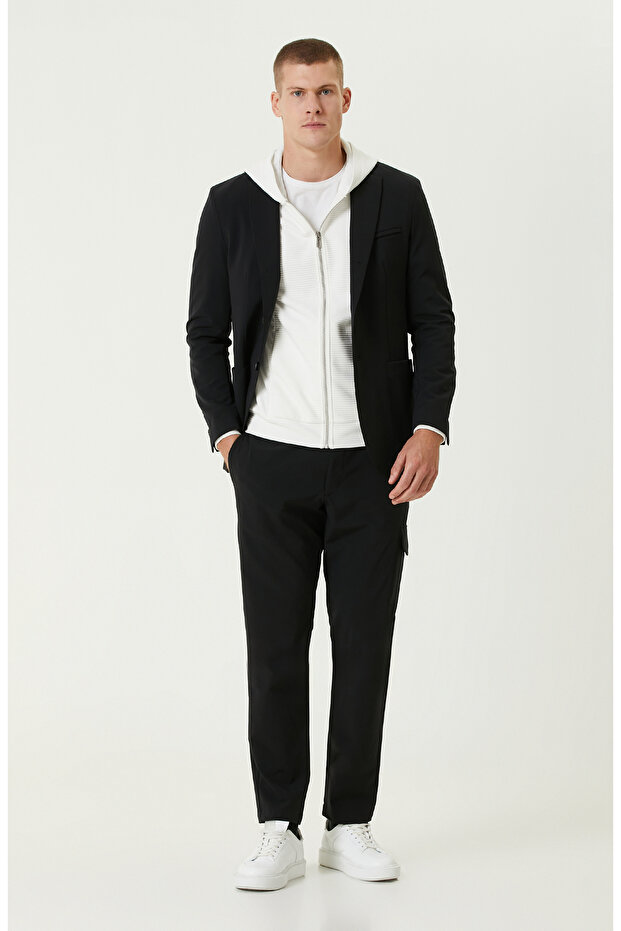 Siyah N Tech Kargo Pantolon - 1