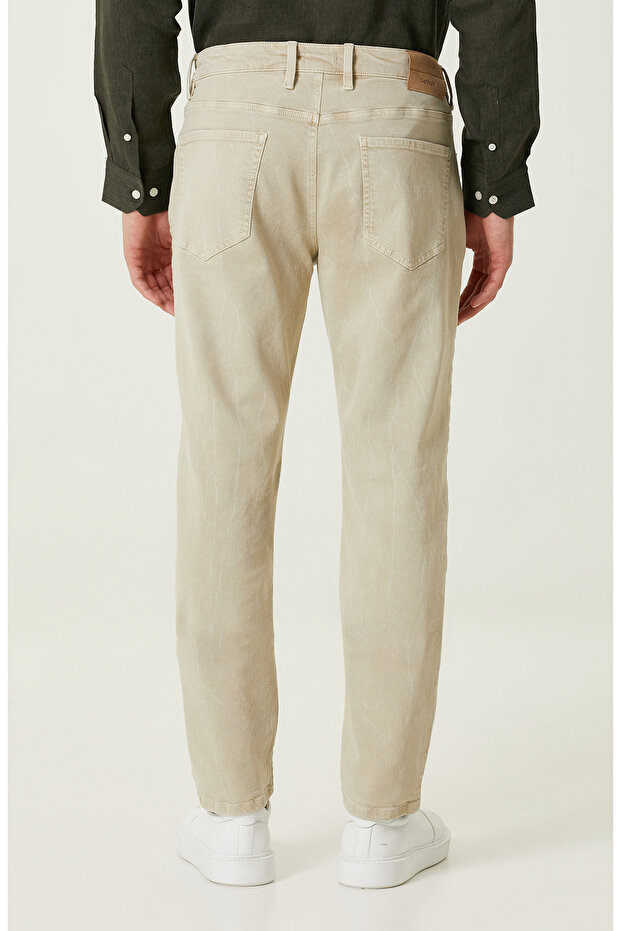 Açık Haki Denim Pantolon - 3