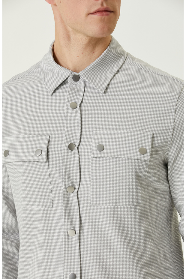 Gri Dış Gömlek - 6