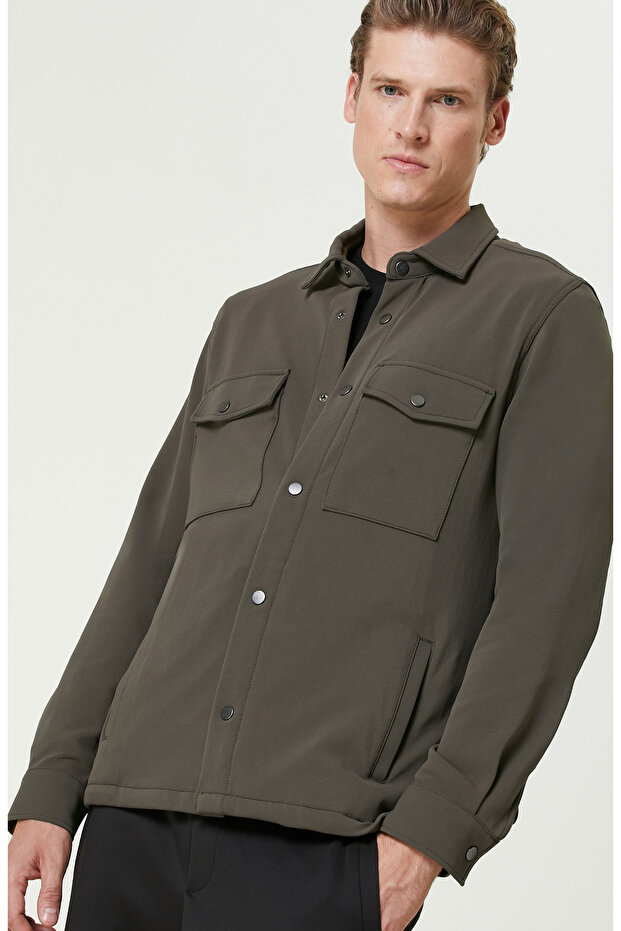 Haki N Tech Örme Dış Gömlek - 2