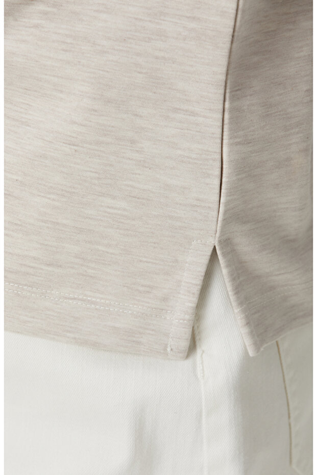 Bej Melanj T-shirt - 6