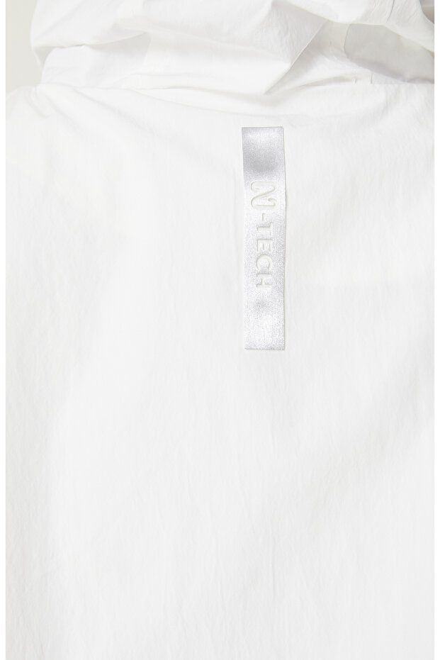 N-Tech Beyaz Kapüşonlu Mont - 7