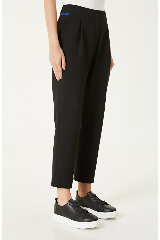 Siyah N-Tech Gofreli Pantolon - 3