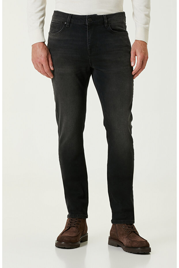 Antrasit Denim Pantolon - 2