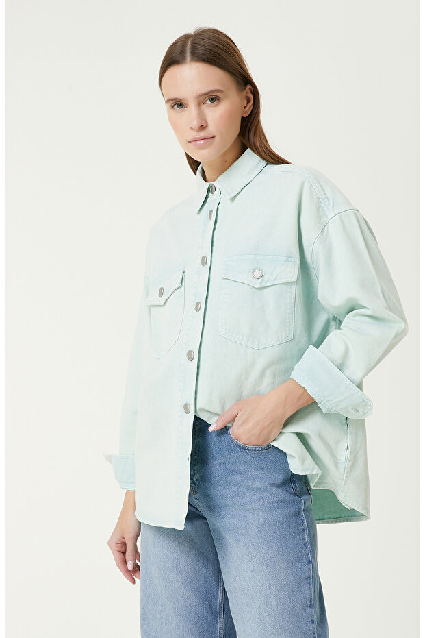 Mint Nane Denim Gömlek - 1