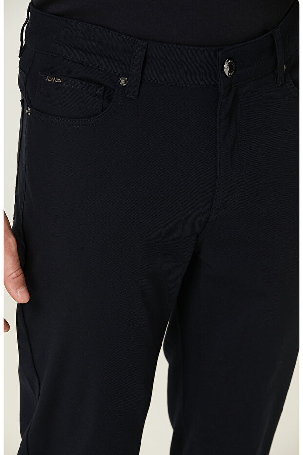 Lacivert Casual Pantolon - 4