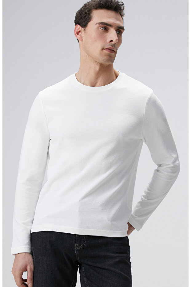 Kırık Beyaz T-shirt - 2