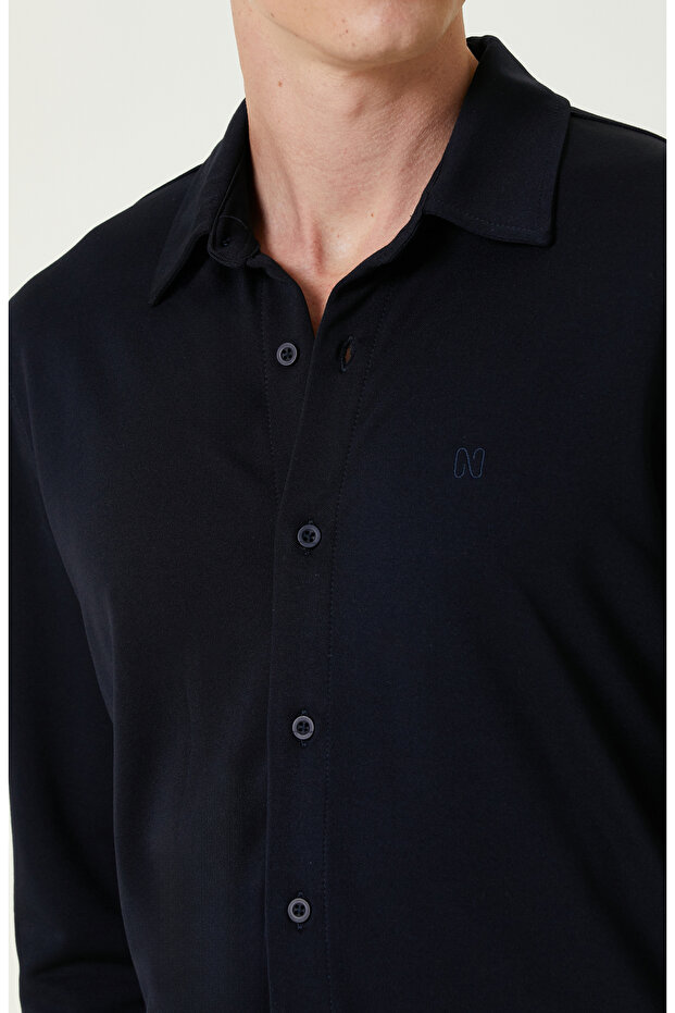 Lacivert Gömlek - 5