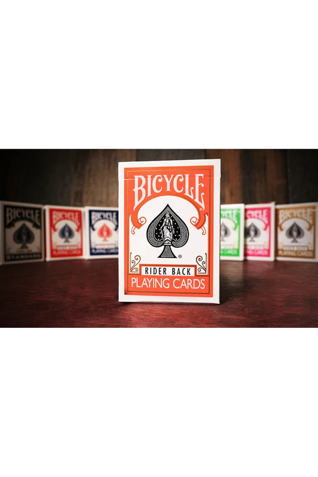 Rider Back Orange Playing Card