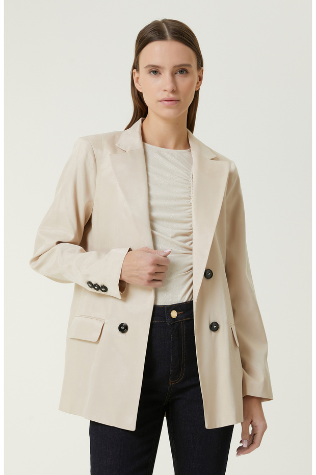 Bej Blazer Ceket - 1