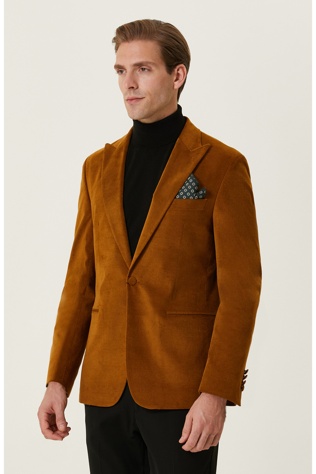 Camel Smokin Ceket - 4