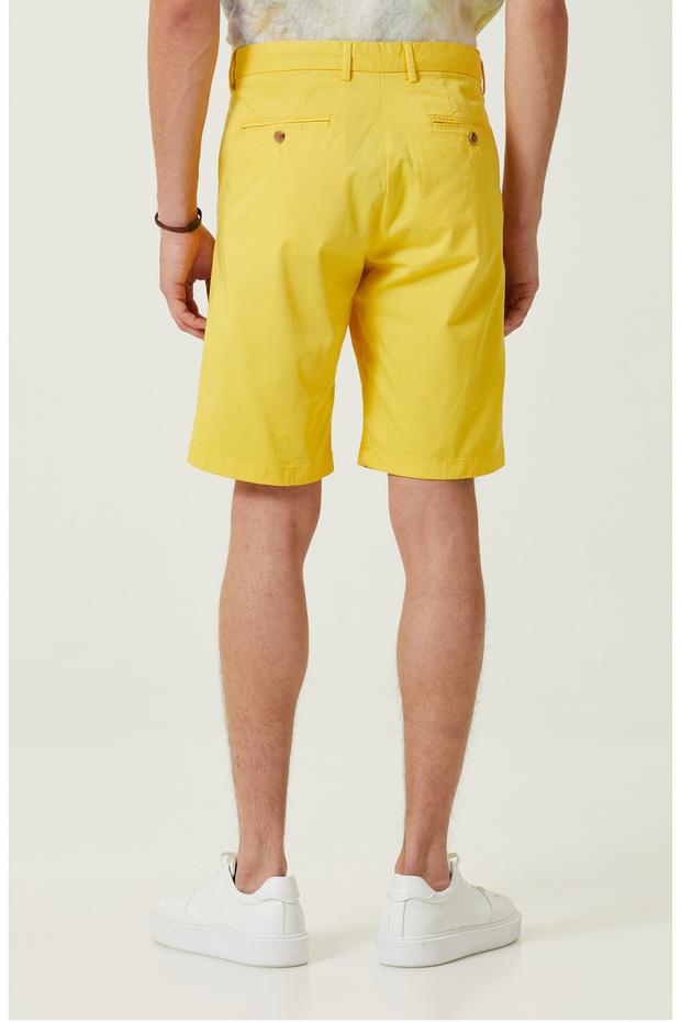 Sarı Duble Paça Şort - 3