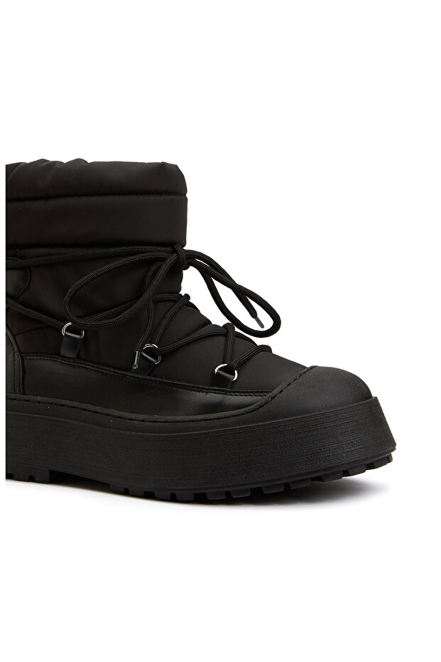 Siyah Kadın Deri Bot - 6