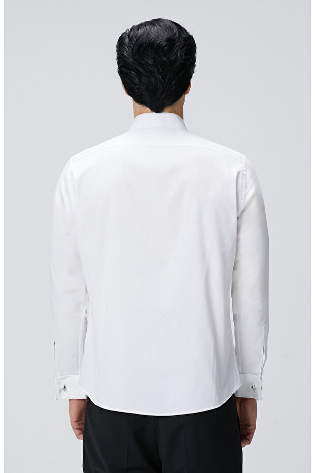 Beyaz Smokin Gömleği - 6