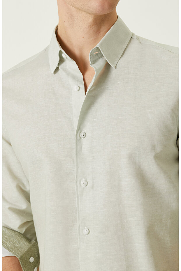 Yeşil Degrade Gömlek - 6