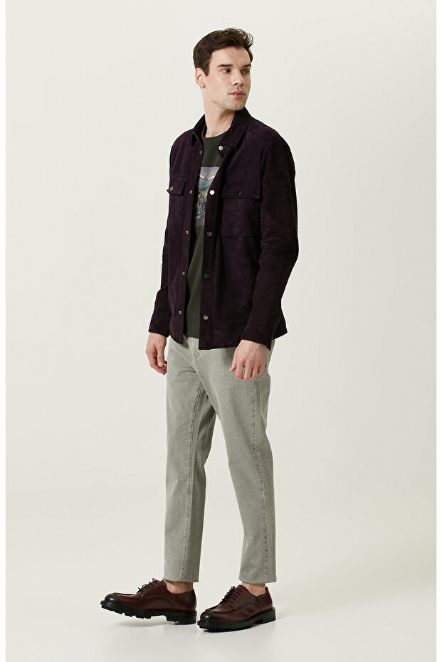 Nakışlı Haki Bisiklet Yaka Sweatshirt - 2