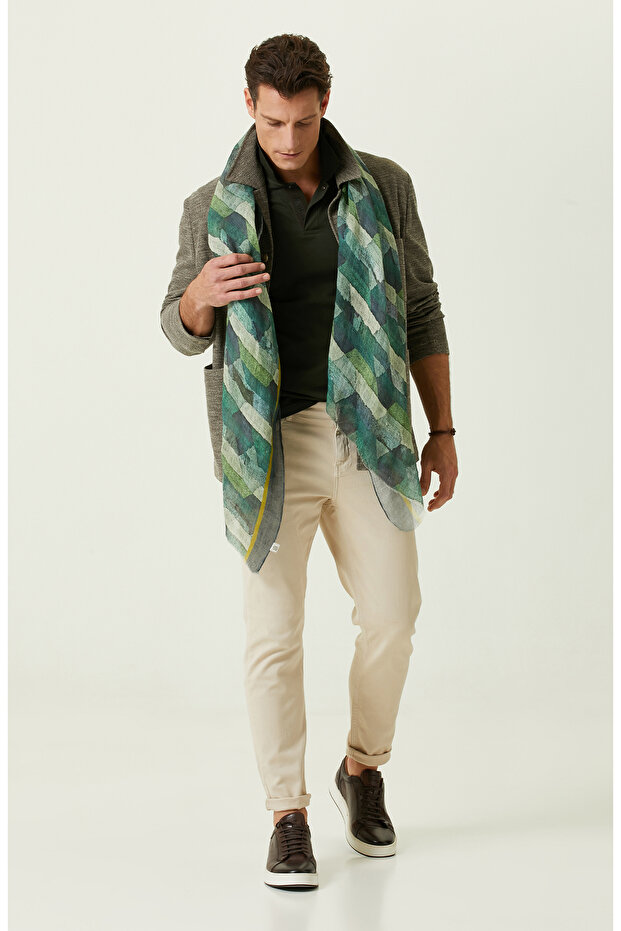 Camel Jakarlı Blazer Ceket - 2