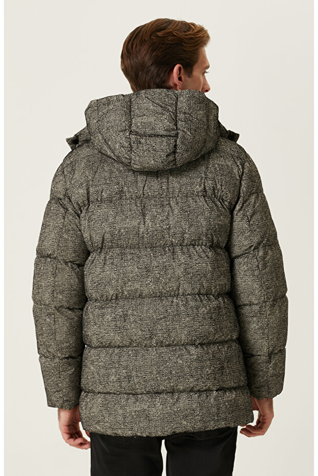 Siyah Bej Casual Kaban - 5