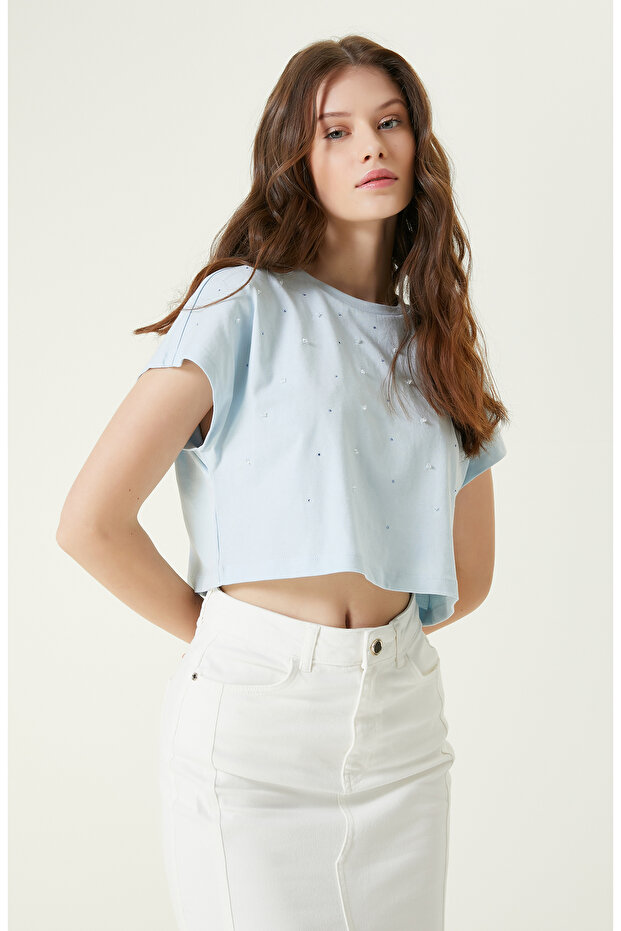 Açık Mavi T-Shirt - 1