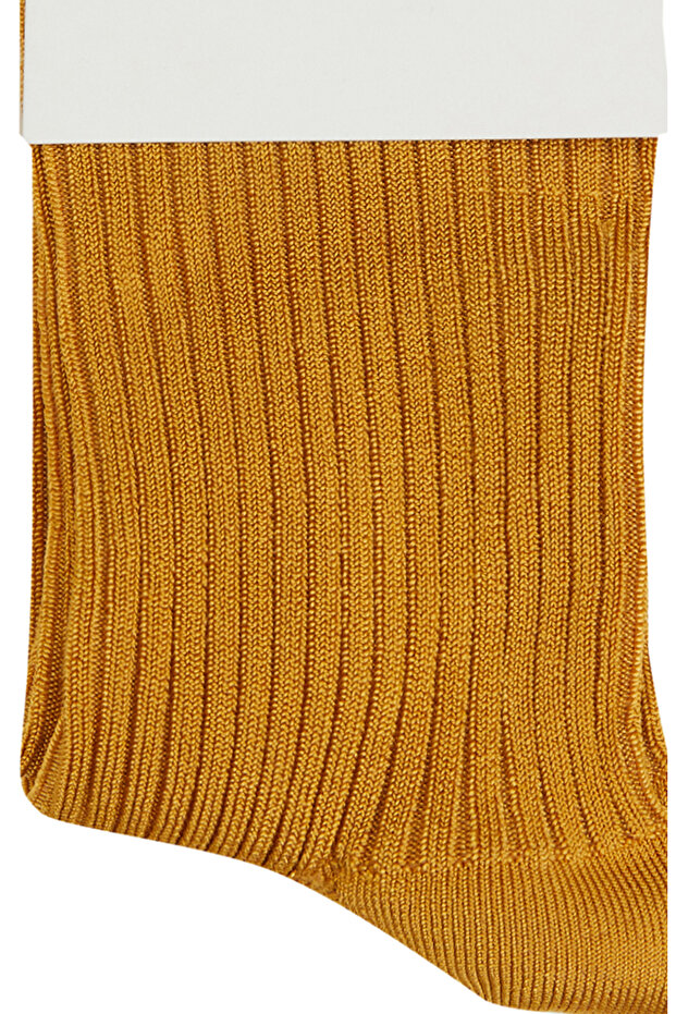 Hardal Kadın Bambu Çorap - 2