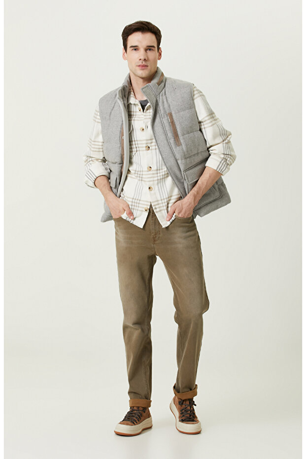 Normal Bel Vizon Denim Pantolon - 1