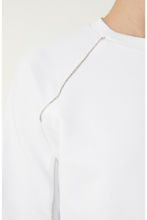 Kırık Beyaz Sweatshirt - 5