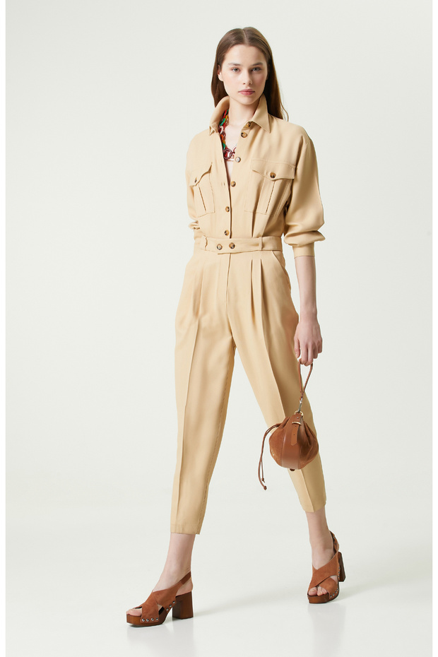 Bej Uzun Kollu Tulum - 1