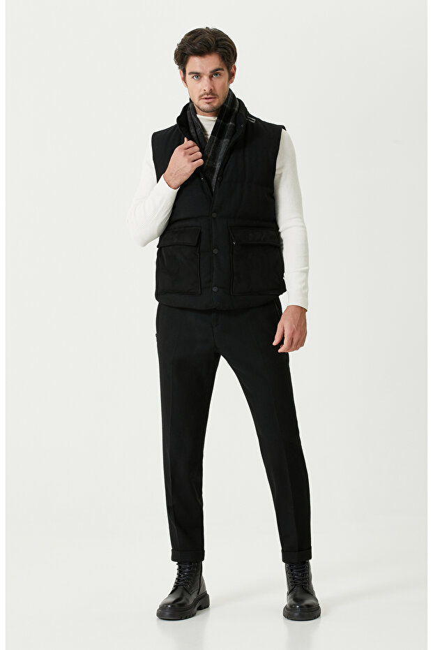 Siyah Yün Pantolon - 1