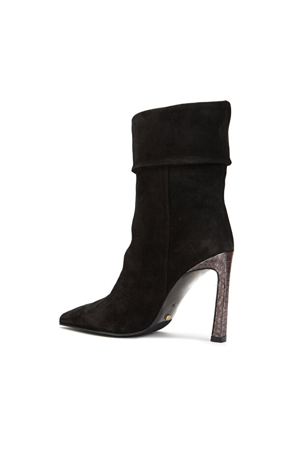 Siyah Kadın Deri Bot - 3